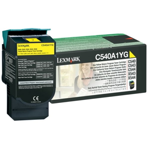 Lexmark 540A - Toner authentique 0C540A1YG - Yellow