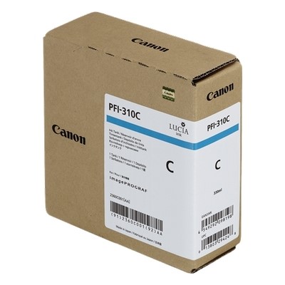 Canon 310 - cartouche jet d'encre authentique 2360C001, PFI310C - Cyan