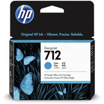 Hp 712 - cartouche jet d'encre authentique 3ED67A - Cyan