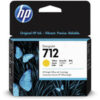 Hp 712 - cartouche jet d'encre authentique 3ED69A - Yellow