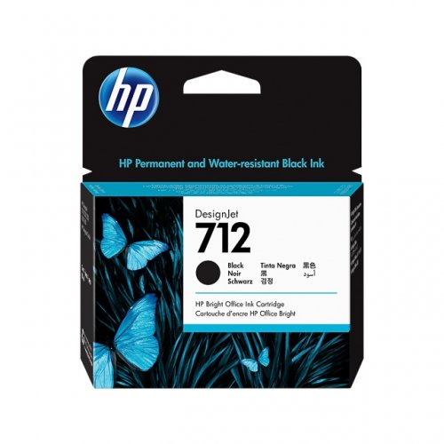 Hp 712 - cartouche jet d'encre authentique 3D71A - Black