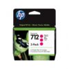 Hp 712 - Pack x 3 jet d'encre authentique 3ED78A, 712 - Magenta