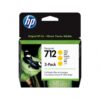 3ED79A.jpg Hp 712 - Pack x 3 jet d'encre authentique 3ED79A, 712 - Yellow