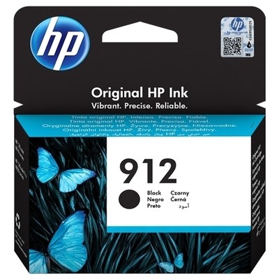 Hp 912 - cartouche jet d'encre authentique 3YL80AE - Black