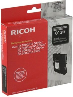Ricoh GC-21 - cartouche jet d'encre authentique 405532, GC21K - Black