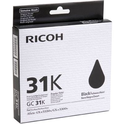 Ricoh GC-31 - cartouche jet d'encre authentique 405688, GC31K - Black