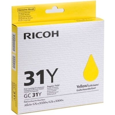 Ricoh GC-31 - cartouche jet d'encre authentique 405691, GC31Y - Yellow