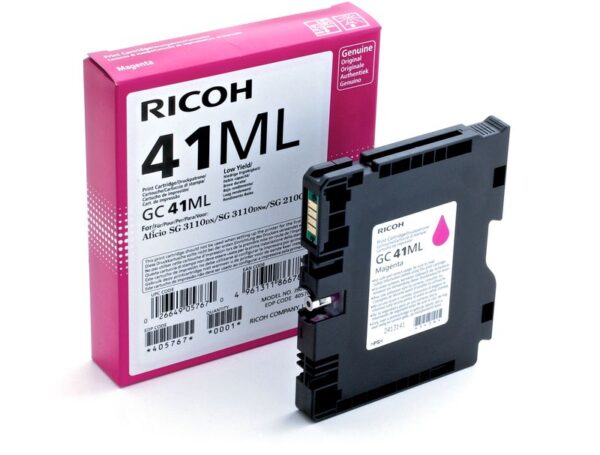 405767.jpg Ricoh GC-41 - cartouche jet d'encre authentique 405767, GC41ML - Magenta