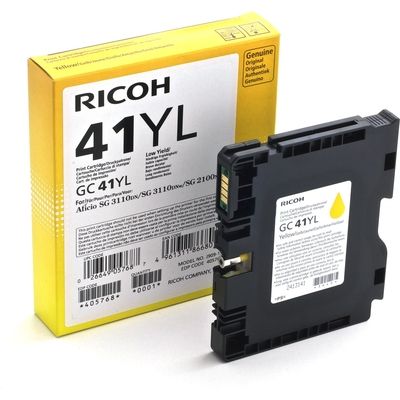 Ricoh GC-41 - cartouche jet d'encre authentique 405768, GC41YL - Yellow