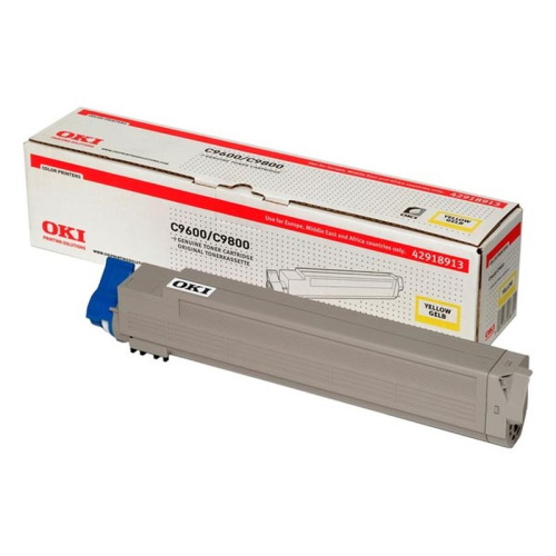 OKI OT9600Y - Toner authentique Oki 42918913 - Yellow