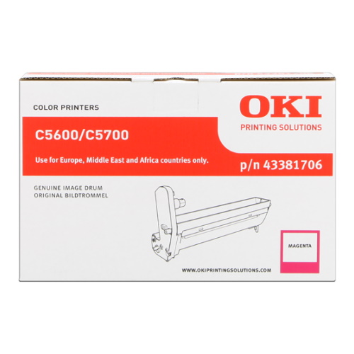 OKI C5600 - Tambour authentique 43381706, 01095612 - Magenta