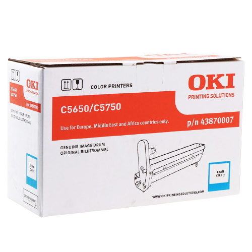 OKI C5650 - Tambour authentique 43870007 - Cyan