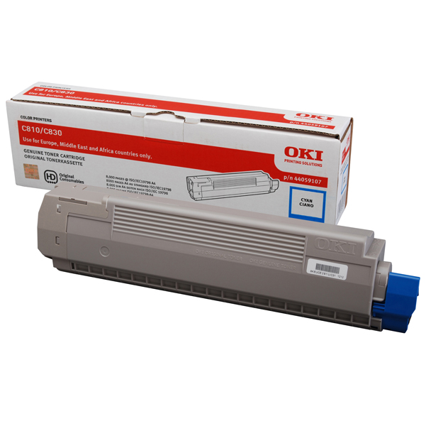 44059107.jpeg OKI C810 - Toner authentique 44059107 - Cyan