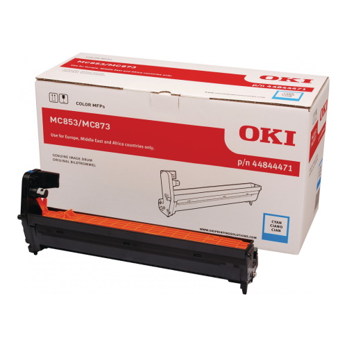 OKI C853, C883, C880C - Tambour authentique 44844471 - Cyan