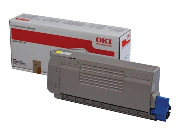 OKI OT760Y - Toner authentique Oki 45396301 - Jaune