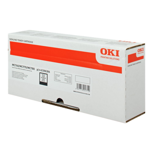 OKI OT760B - Toner authentique Oki 45396304 - Noir