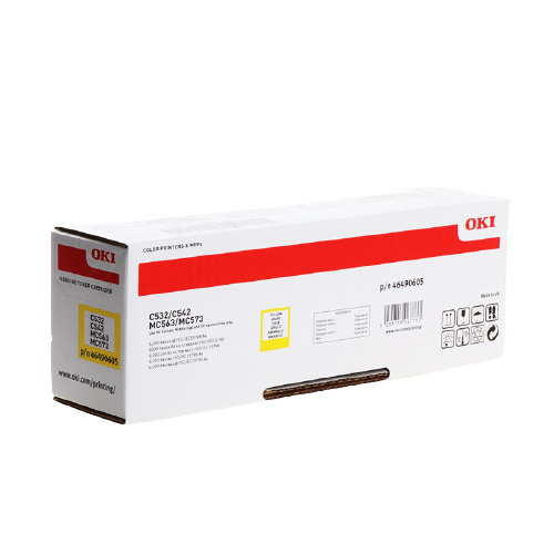 OKI 46490605 - Toner authentique 46490605 - Yellow