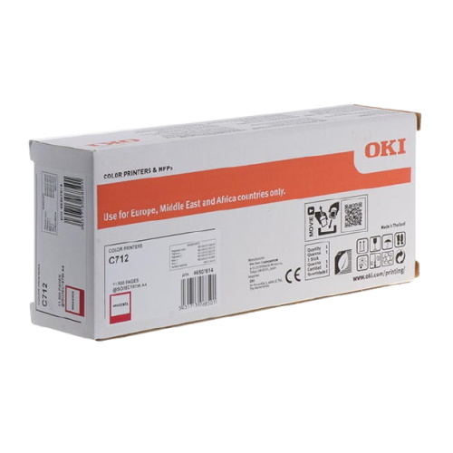 OKI 712 - Toner authentique Oki 46507614 - Magenta