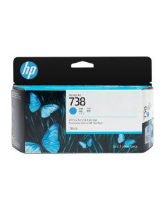 HP 738 - Cartouche authentique 498N5A - Cyan