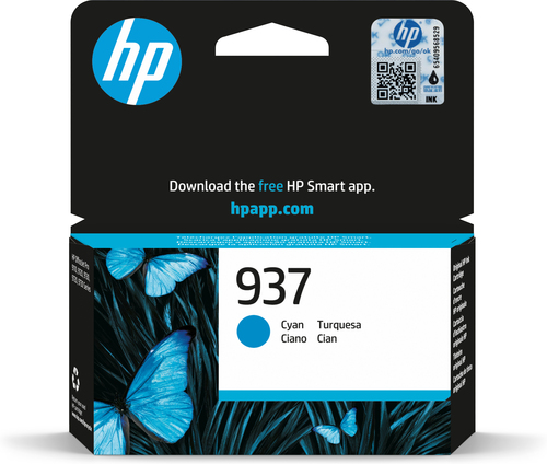 hp 937 - cartouche jet d'encre authentique 4S6W2NE - Cyan