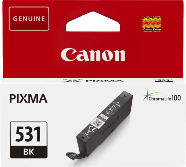 Canon 531 - cartouche jet d'encre authentique CLI-531BK, 6118C001 - Photo Black