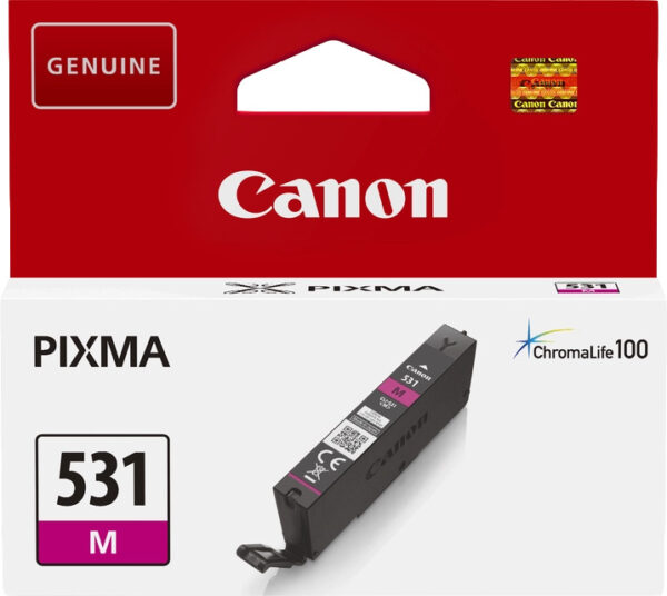 Canon 531 - cartouche jet d'encre authentique CLI-531M, 6120C001 - Magenta