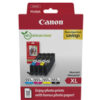 Canon 551XL - Pack x 4 jet d'encre authentique + 50 PP 6443B008 - Black Cyan Magenta Yellow