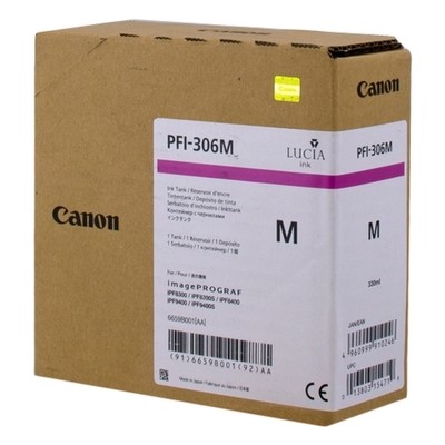Canon 306 - cartouche jet d'encre authentique 6659B001, PFI306M - Magenta