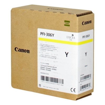 Canon 306 - cartouche jet d'encre authentique 6660B001, PFI306Y - Yellow