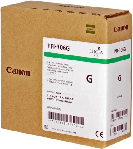 Canon 306 - cartouche jet d'encre authentique 6664B001, PFI306G - Vert