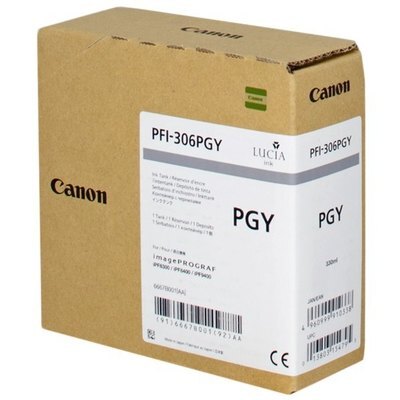 Canon 306 - cartouche jet d'encre authentique 6667B001, PFI306PGY - Light Grey