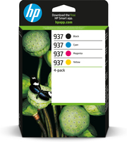 hp 937 - Pack x 4 jet d'encre authentique 6C400NE - Black Cyan Magenta Yellow