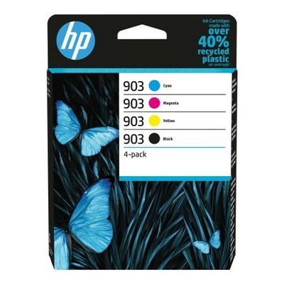 Hp 903 - Pack x 4 jet d'encre authentique 6ZC73AE - Black Cyan Magenta Yellow