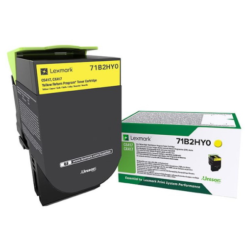Lexmark 71B2HY0 - Toner authentique 71B2HY0 - Yellow