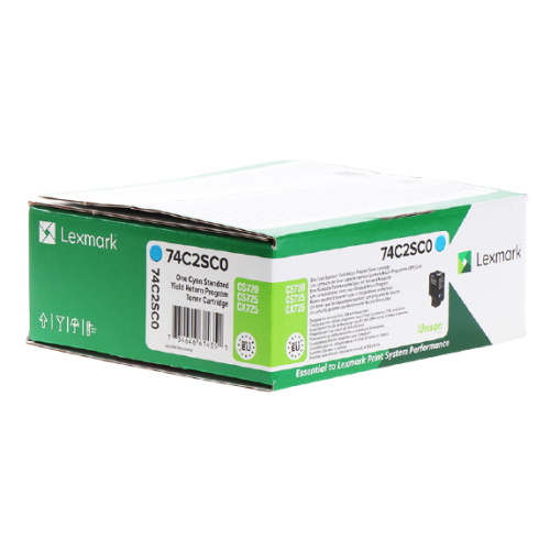 Lexmark 742S - Toner authentique 74C2SC0 - Cyan