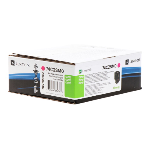 Lexmark 742S - Toner authentique 74C2SM0 - Magenta