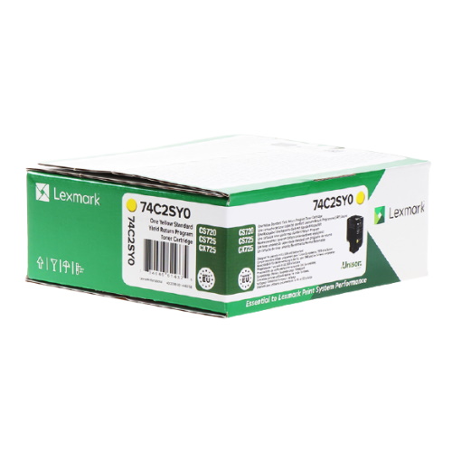 Lexmark 742S - Toner authentique 74C2SY0 - Yellow