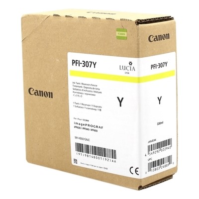 Canon 307 - cartouche jet d'encre authentique 9814B001, PFI307Y - Yellow