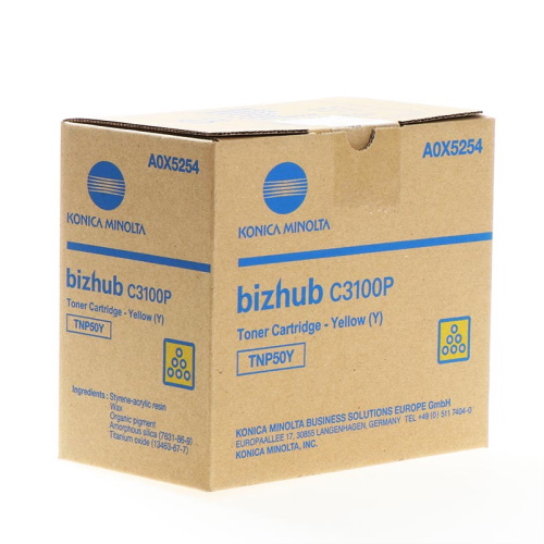 Minolta 50 - Toner authentique A0X5254 - Yellow