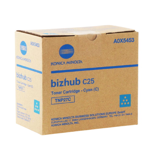 Minolta 27 - Toner authentique A0X5453 - Cyan
