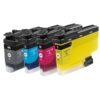 Brother 427XL - Pack x 4 jet d'encre compatible avec LC427XL - Black Cyan Magenta Yellow