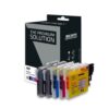 B8B980_1100B_CLXL.jpg Brother B980/1100 Pack x 5 compatible avec LC980/LC1100 - Noir Cyan Magenta Jaune