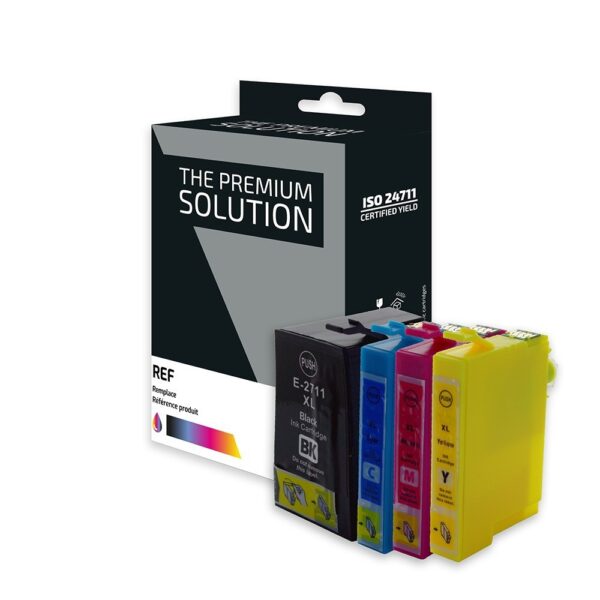 B8E27B_CL.jpg Epson E2715 Pack x 4 compatible avec C13T27154012 - Noir Cyan Magenta Jaune