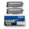 Brother TN-2320 - Pack x2 Toner authentique TN-2320 - Black