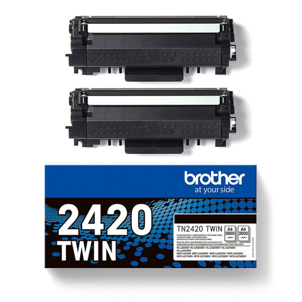 Brother TN-2420 - Pack x2 Toner authentique TN-2420 - Black
