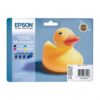 Epson T0556 - Pack x 4 jet d'encre authentique C13T05564010 - Black Cyan Magenta Yellow