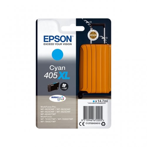 C13T05H24010.jpg Epson 405XL - cartouche jet d'encre authentique C13T05H24010 - Cyan