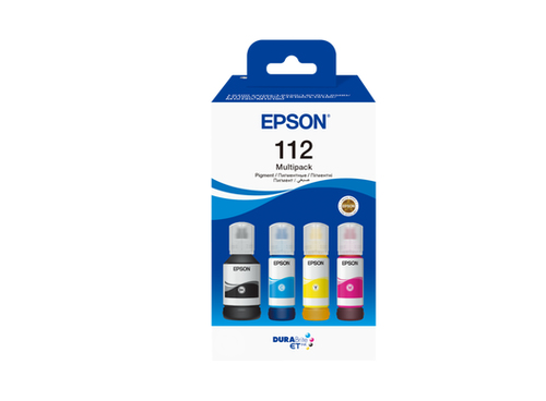 Epson 112 - Pack x 4 jet d'encre authentique C13T06C64A - Black Cyan Magenta Yellow