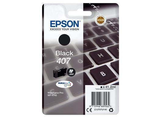 Epson 407 - cartouche jet d'encre authentique C13T07U140 - Black