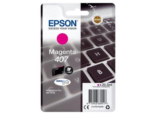 Epson 407 - cartouche jet d'encre authentique C13T07U340 - Magenta